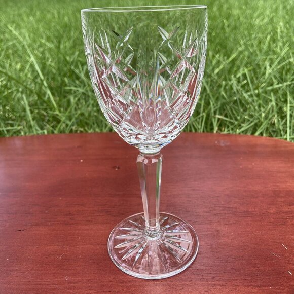 Set Of 4 Vtg Waterford Lead Crystal Glengarriff 6.5” Claret Wine Goblets - Picture 3 of 4